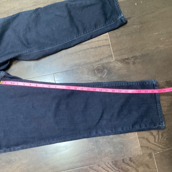 Express Cropped Straight High Rise Dark Denim Jeans - Picture 7 of 11